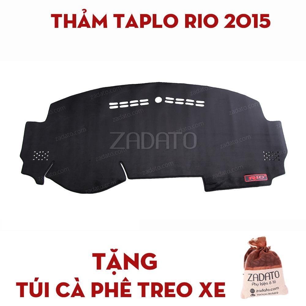 Thảm taplo xe kia rio 2015 - 2019 | thảm chống nóng taplo lông cừu - tặng: túi cafe treo xe