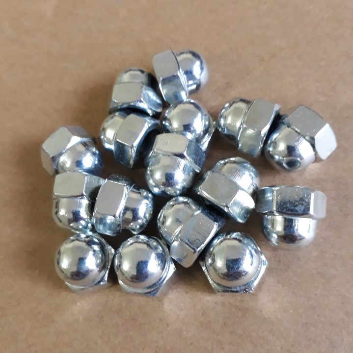 ĐAI ỐC MŨ, TÁN CHỤP M5 M6 M8 M10 túi 50 con