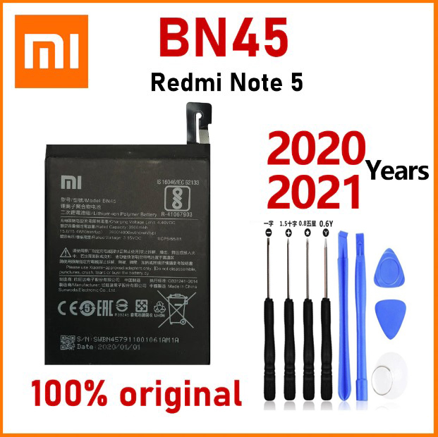 Pin xiaomi redmi note 5 / note 5 pro bn45 - tặng kèm bộ tháo mở