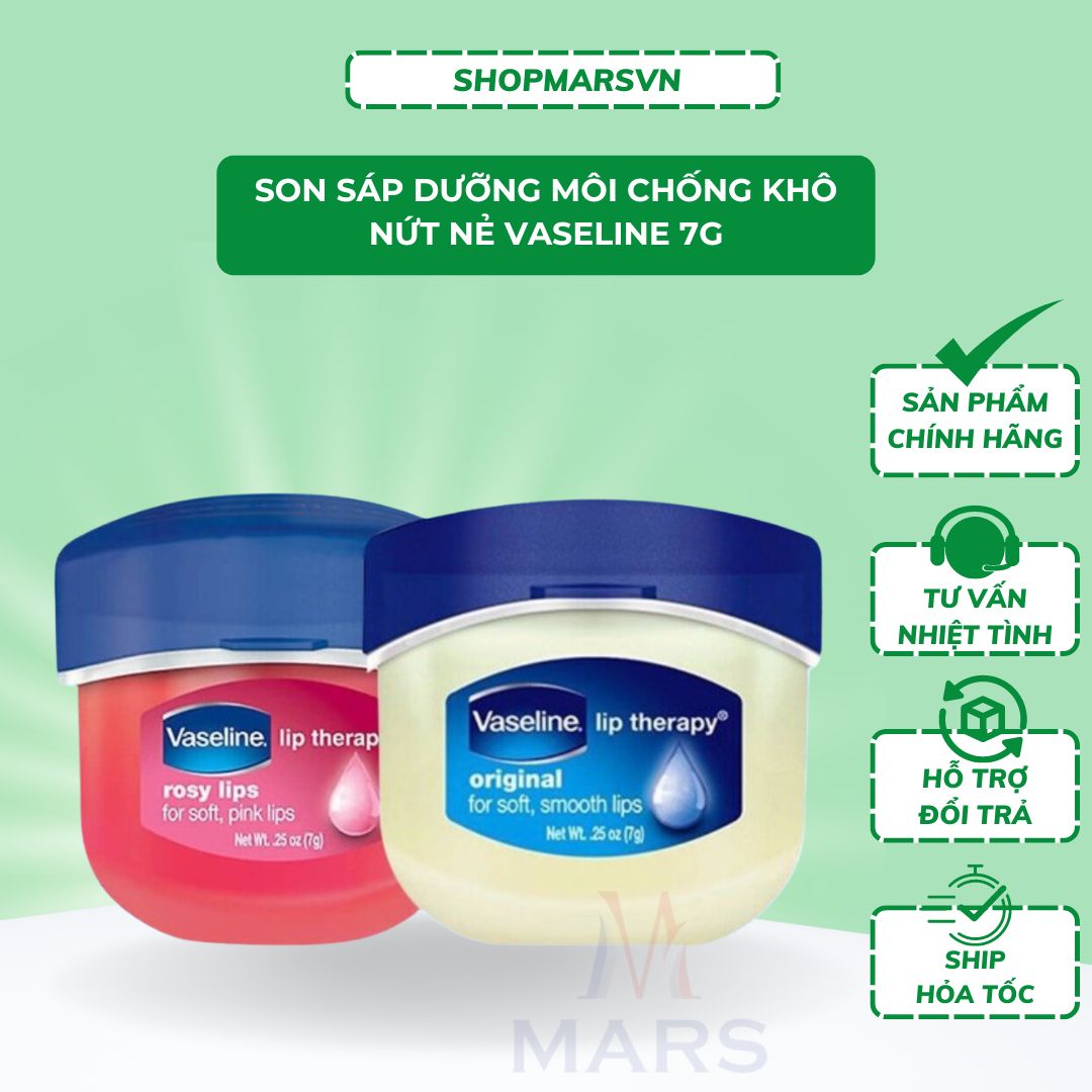 Son sáp dưỡng môi chống khô nứt nẻ vaseline 7g