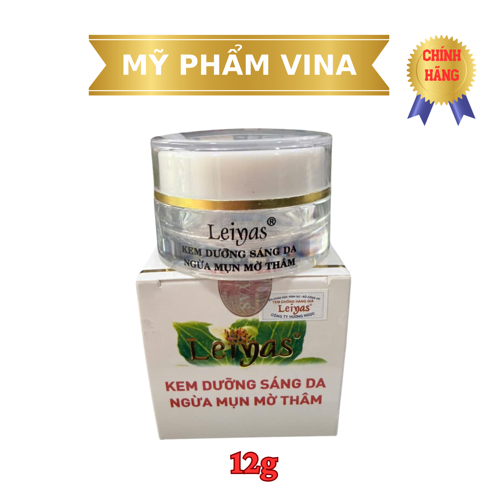 Leiyas 12g Anti-Acne, Skin Whitening and Sunscreen Cream