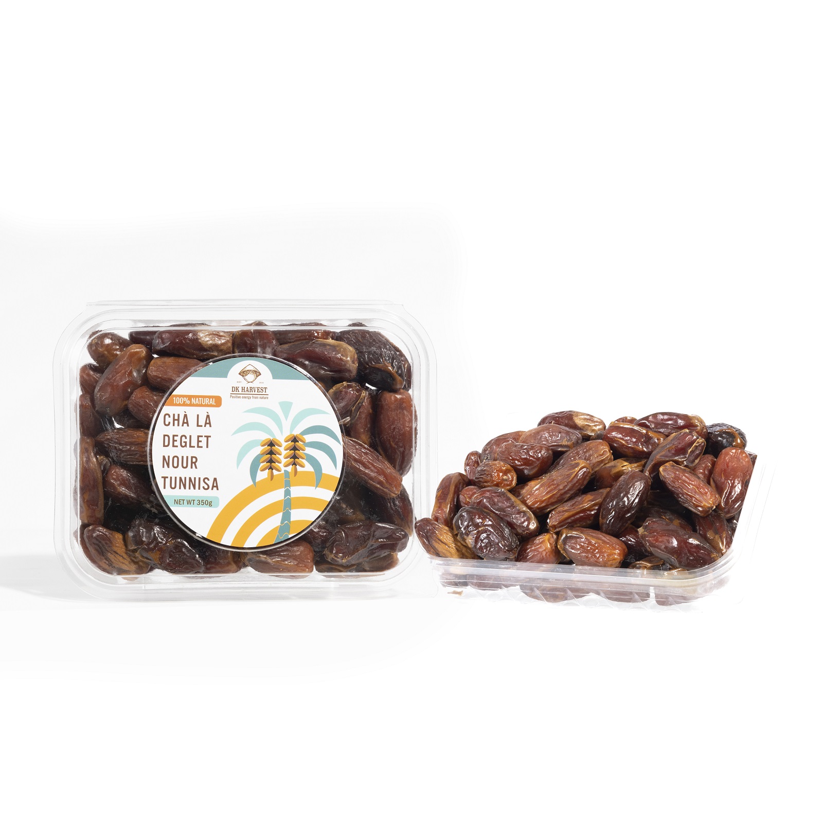 Chà là sấy dẻo dk harvest nhập khẩu - sấy dẻo tự nhiên, không đường - hộp 350g