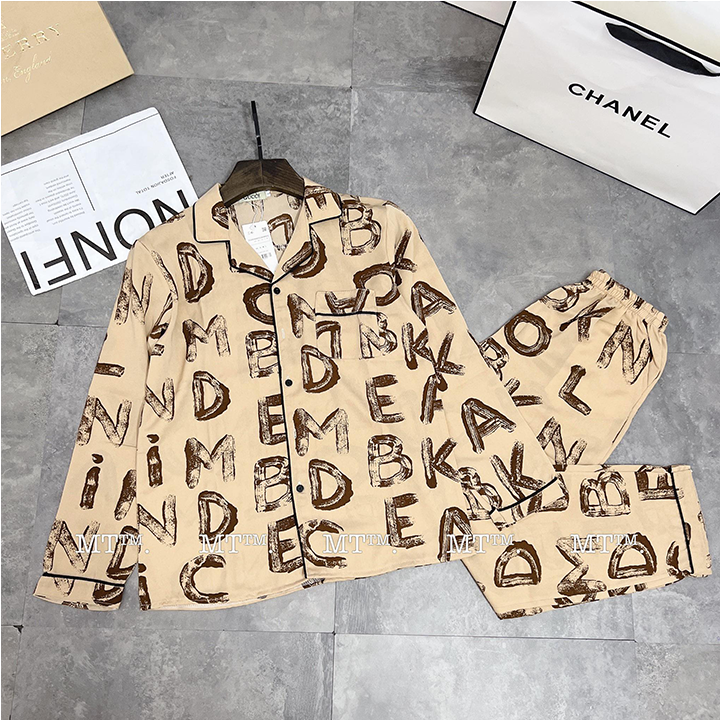 Bộ pyjama lụa dài tay phù hợp cả nam và nữ, bộ đồ ngủ dài tay chất lụa cao cấp