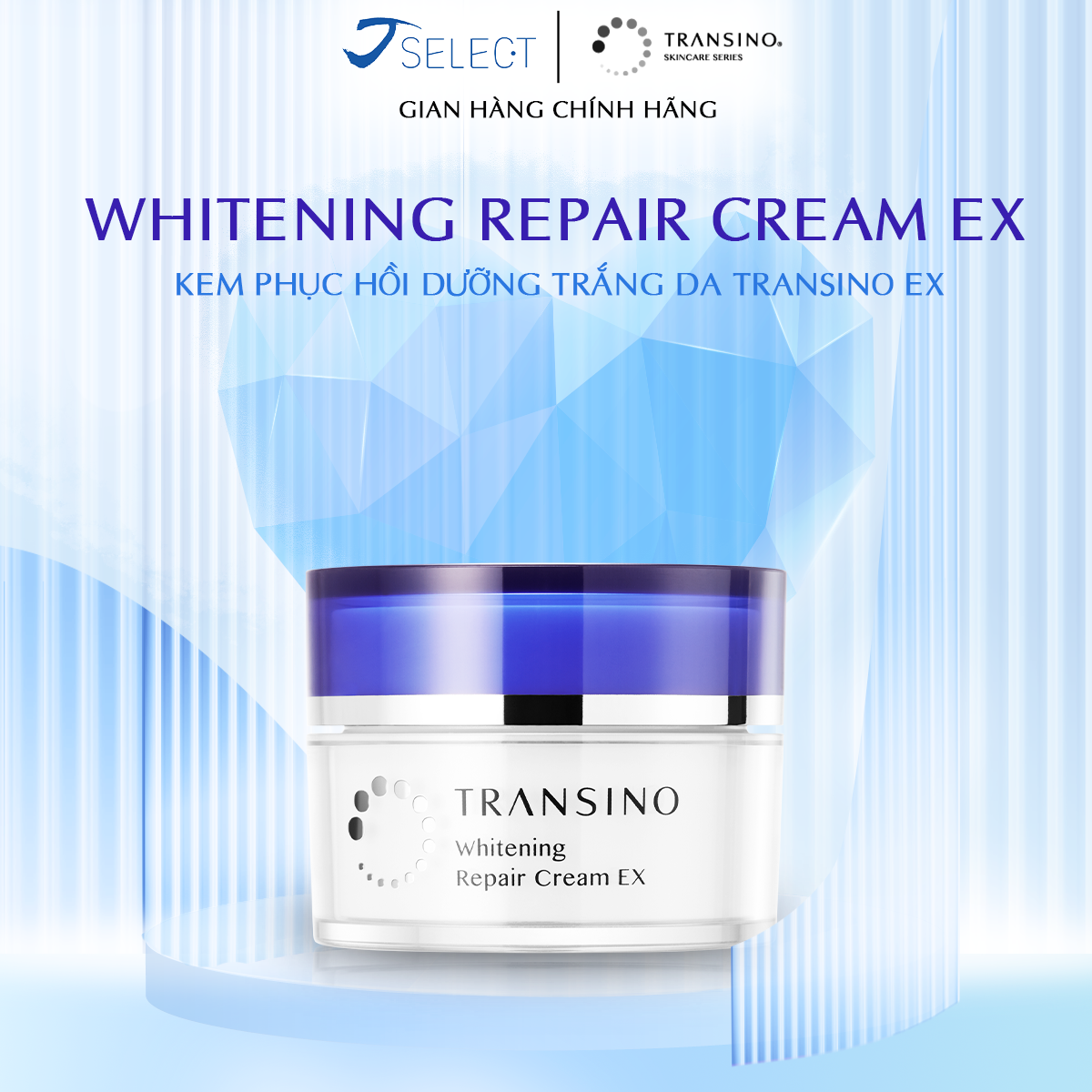 Kem dưỡng da ban đêm cấp ẩm trắng da dạng gel transino 35g