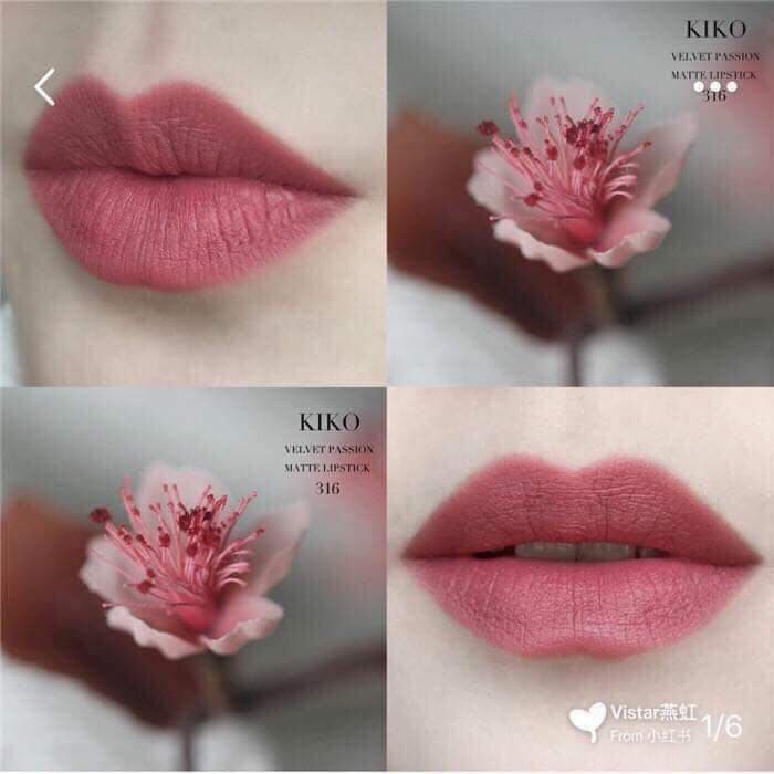Son Kiko Velvet Passion Matte 316 – Vintage Rose