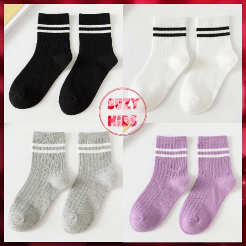 Vớ Ngắn Cho Bé, Tất Lừng Trẻ Em mang giày thể thao phong cách hàn quốc V16