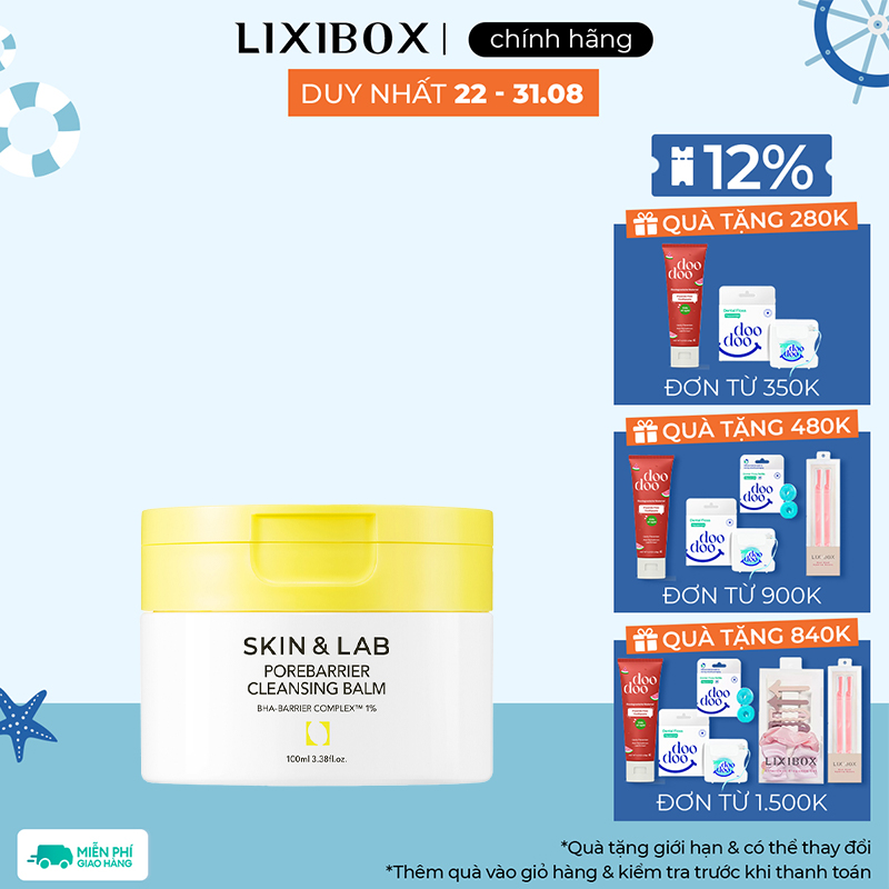 Sáp tẩy trang skin&lab porebarrier cleansing balm 100ml