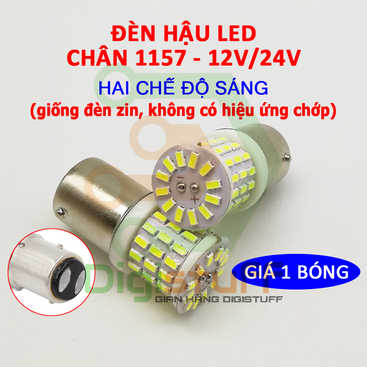 Đèn hậu LED cho xe máy xe hơi 12V 24V chân tròn 1157 BAY15D