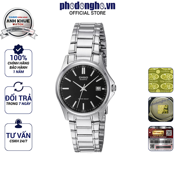 Đồng hồ nữ dây kim loại casio anh khuê ltp-1183a-1adf