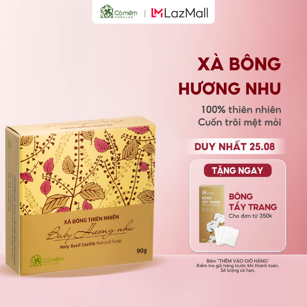Xà Bông Tắm Thiên Nhiên Cho Bé Baby Hương Nhu Mát Da Ngừa Rôm Sảy Cỏ Mềm
