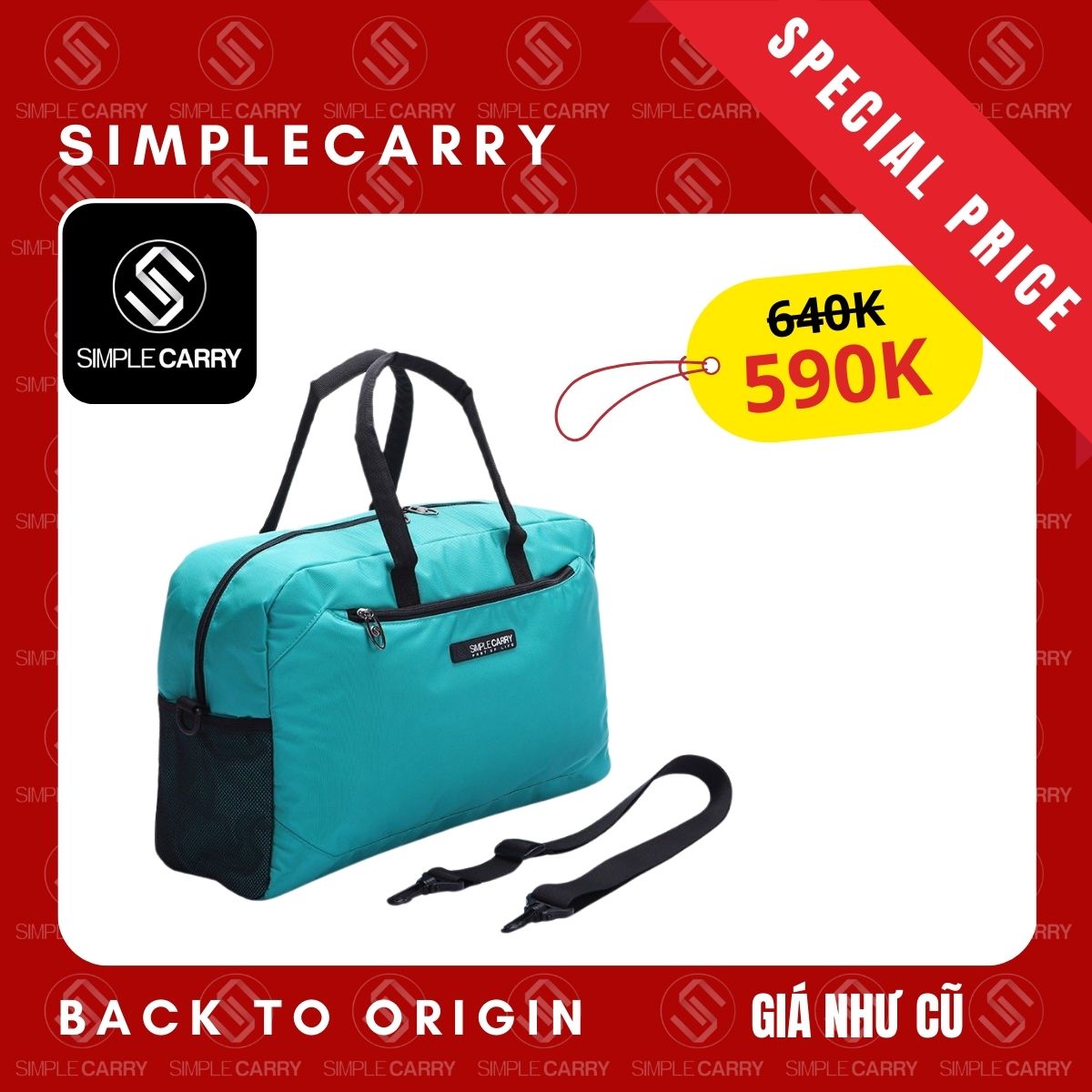 Túi xách du lịch, thể thao, túi đeo vai nam nữ thời trang simplecarry sd2 duffle
