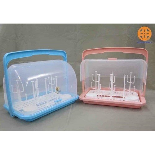 KHAY ÚP BÌNH SỮA  CÓ NẮP ĐẬY CHỐNG BỤI HÀNG VIỆT NHẬT - GIÁ ÚP LY CÓ NẮP ĐẬY NHỰA VIỆT NAM CAO CẤP