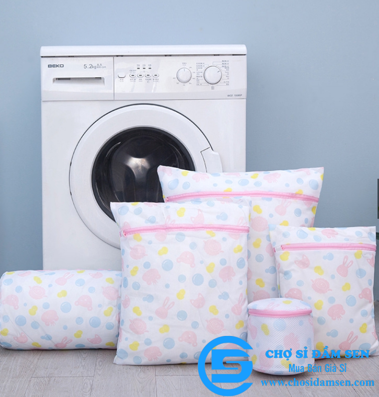 Túi giặt hoa văn, túi lưới giặt đồ dùng cho máy giặt túi giặt lưới giặt đồ lót tiện lợi g122-tuigiathv