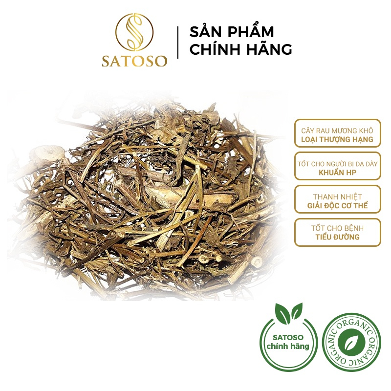 Cây Rau Mương khô hàng đẹp thượng hạng thương hiệu SATOSO gói 1kg