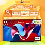 [New 2024 - Góp 0%] Smart Tivi LG OLED Evo 4K 65 Inch 65C4PSA - Bộ xử lý α9 AI Processor 4K Gen7, Điều khiển thông qua Magic Remote, Hệ điều hành webOS 24 - [ HỖ TRỢ GIAO TỈNH ]