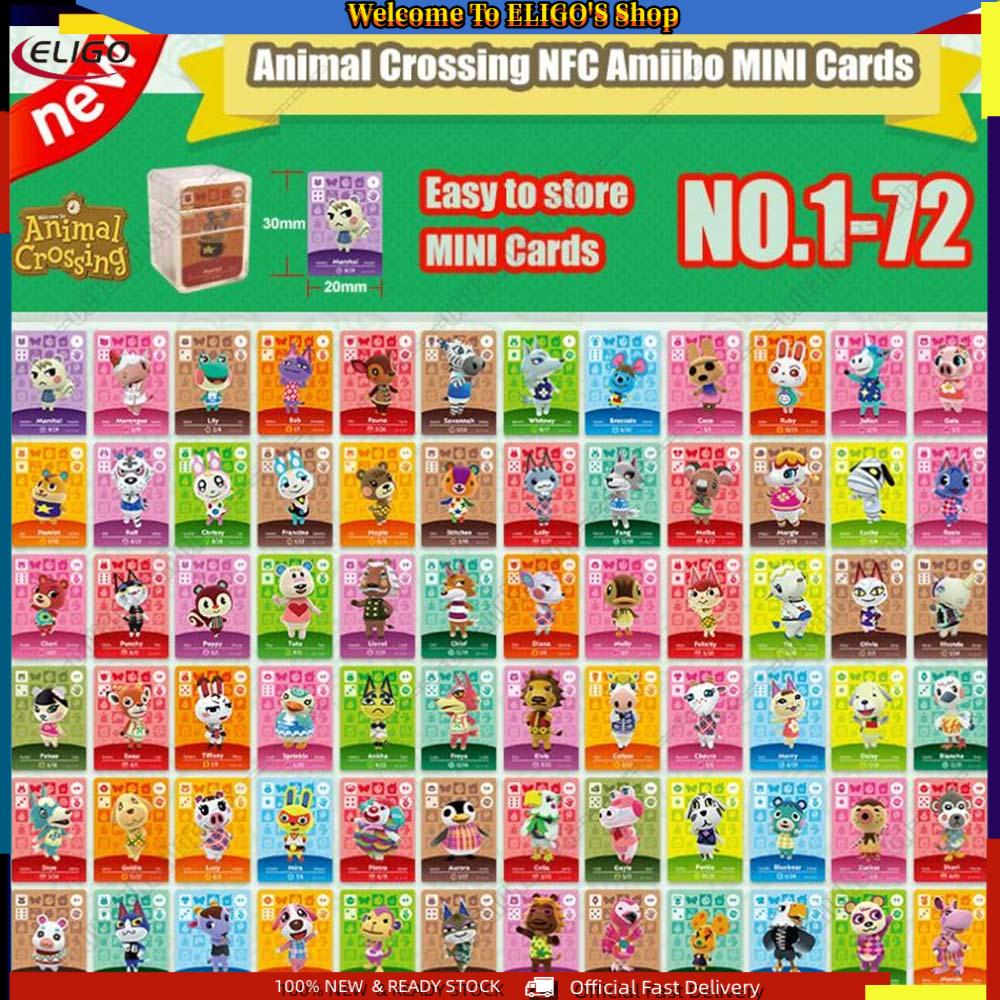 72Pcs Mini amiibo Game cards No duplicates Compatible with amiibo Nintendo NFC for Switch,Lite 3ds, Game cards Collections