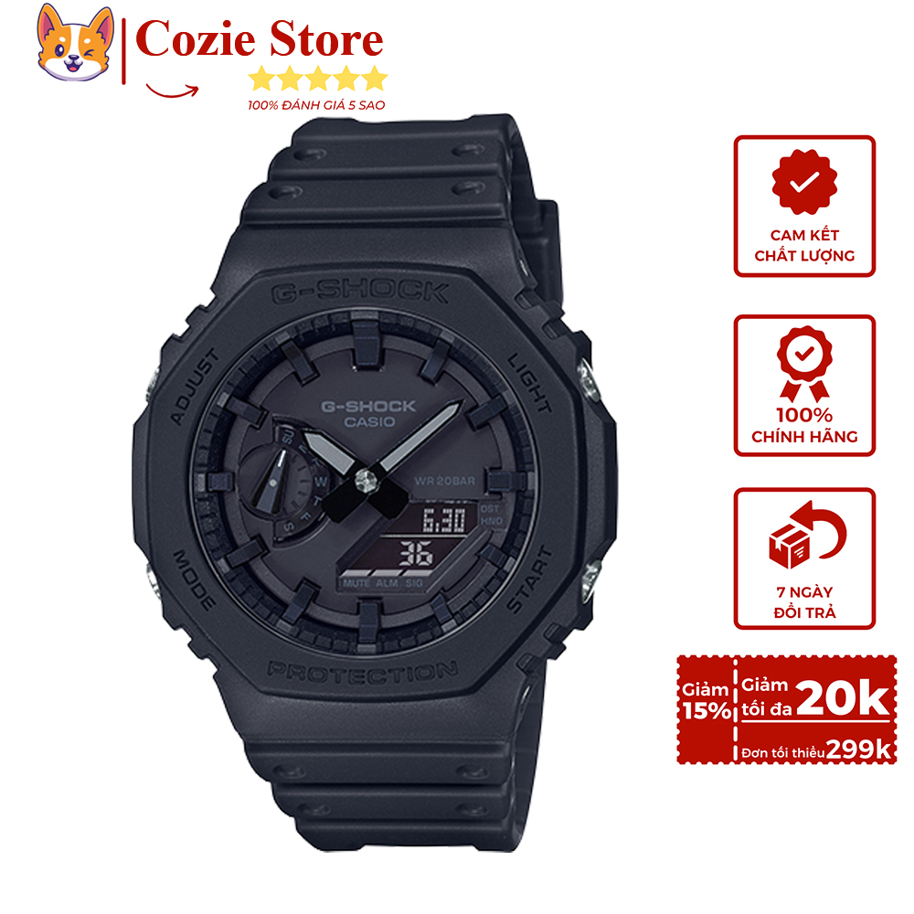 Đồng Hồ G-Shock GA-2100 - Đồng Hồ Thời Trang Nam Nữ - Đồng hồ Casio GShock Chống Nước , Chống Sốc, Va Đập, Bền Bỉ Với Thời Gian , Mặt Hiển Thị Kim-Số Kết Hợp, Trang Bị Chức Năng Bấm Giờ-Đo Tốc Độ