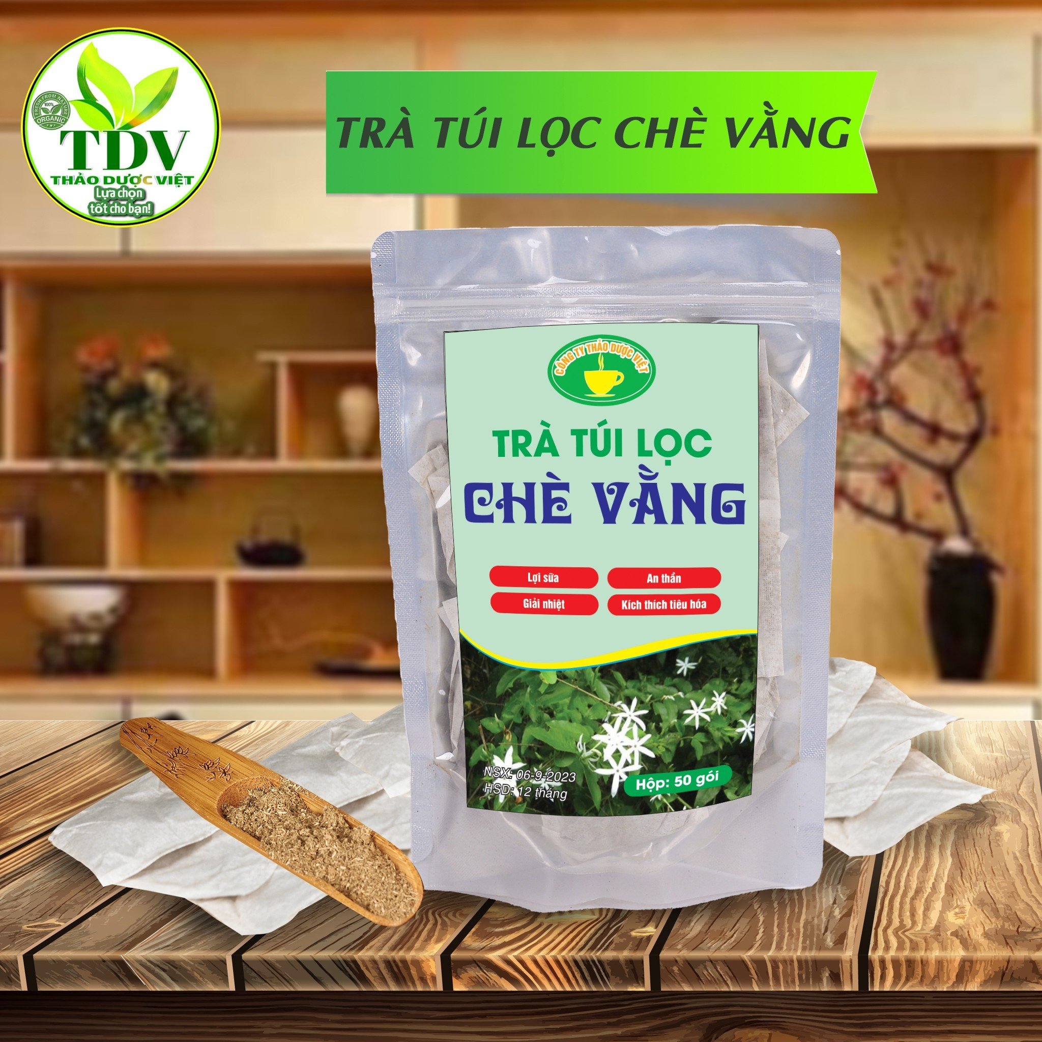 Combo 50 gói Trà túi lọc chè dây Cao Bằng nguyên chất, hỗ trợ đau dạ dày, trào ngược dạ dày, khuẩn HP