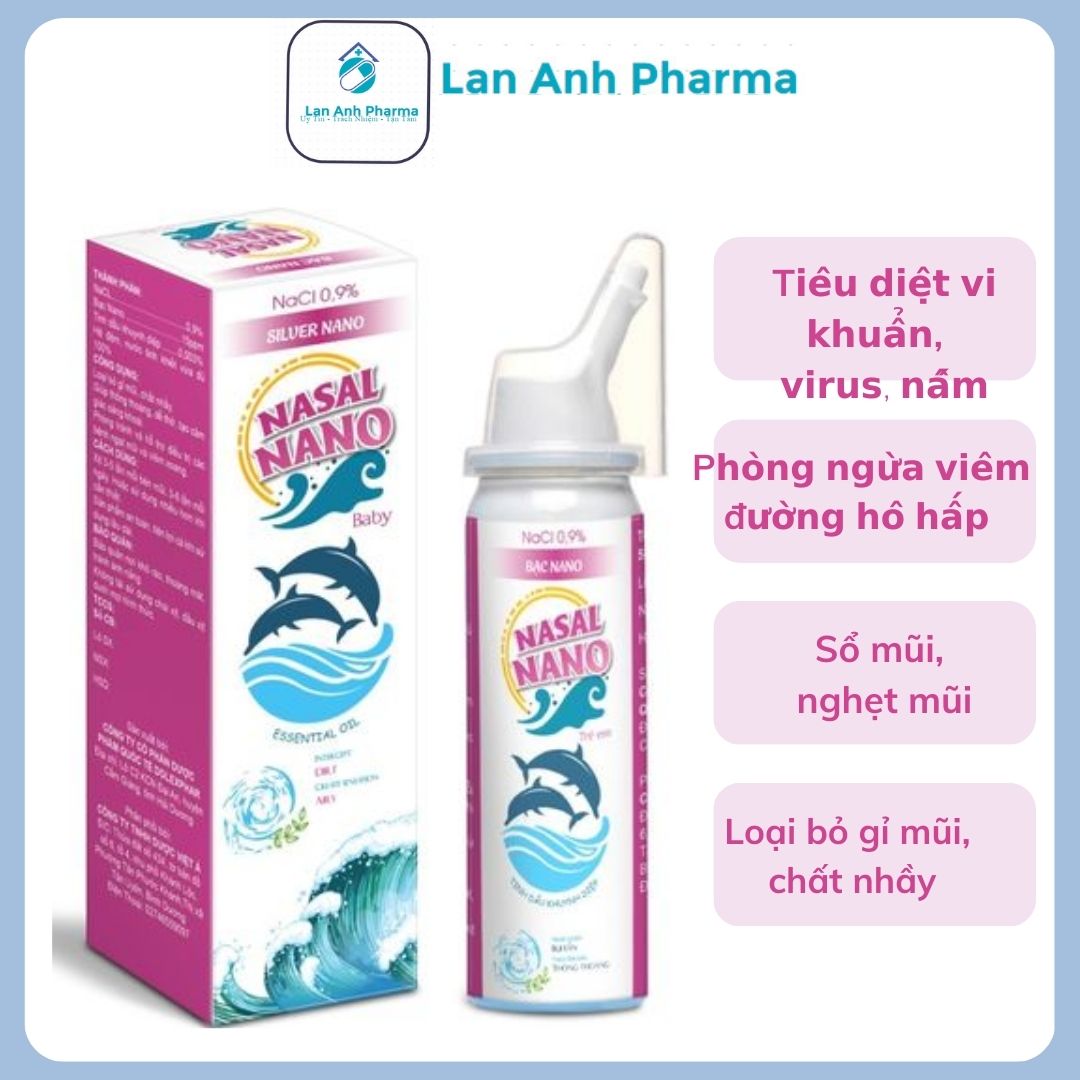 Xịt mũi nano tinh dầu khuynh diệp chai 70ml