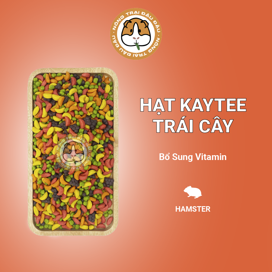 Hạt trái cây kaytee thức ăn cho hamster, vẹt, nhím, sóc giàu vitamin