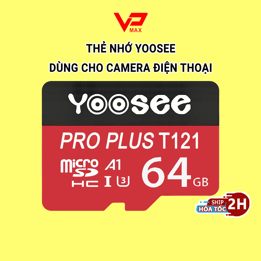 Thẻ Nhớ Micro SD Yoosee Hikvision 32GB 16GB 64GB tốc độ cao 100MB chuyên dùng cho điện thoại, camera - vpmax