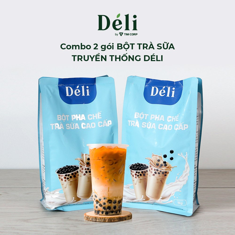 COMBO 2 BAGS - Déli Premium Milk Tea Powder raw materials for making high
