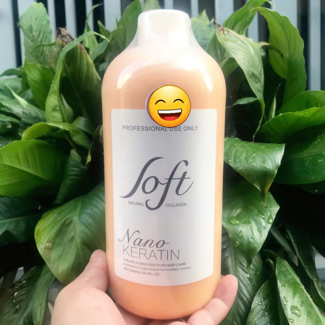  Keratin nano tươi phục hồi tóc hư nát SOFT Natural Collagen 1000ml không cay mùi thơm 