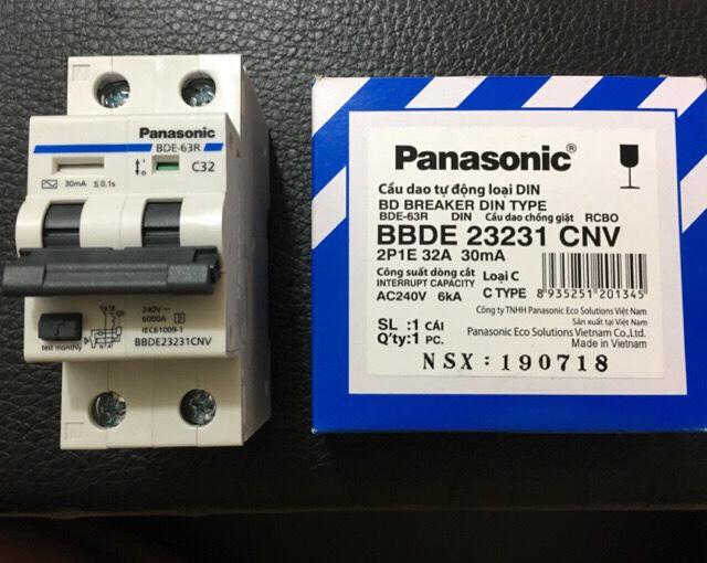 Cầu dao CB chống giật 32A Panasonic BBDE 23231 CNV 2cực