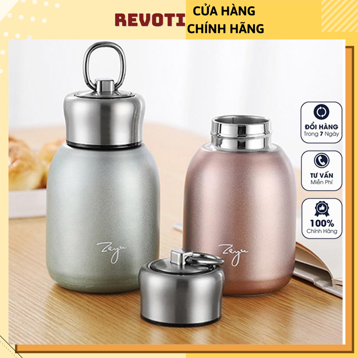 Bình giữ nhiệt mini khắc tên theo yêu cầu, cầm tay cao cấp 300ml, Cốc Chân Không Cách Nhiệt Bằng Thé