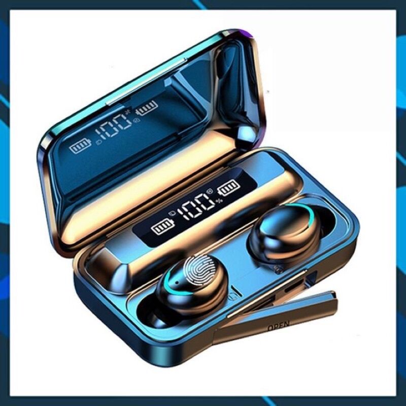 Tai Nghe Bluetooth AMOI F95 Phiên Bản Pro Quốc Tế Nâng Cấp, Pin Siêu Trâu Dock Sạc 3500 mAh, Tai nghe bluetooth pin trâu, Tai nghe nhét tai không dây bluetooth, Tai nghe bluetooth mini - Tai nghe i7s, i9s, i11s
