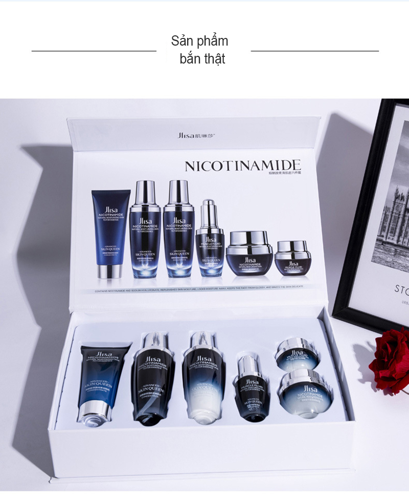 COMBO 6 Bộ dưỡng ẩm cao cấp Jlisa bộ mỹ phẩm,Trọn bộ 6,makeup set