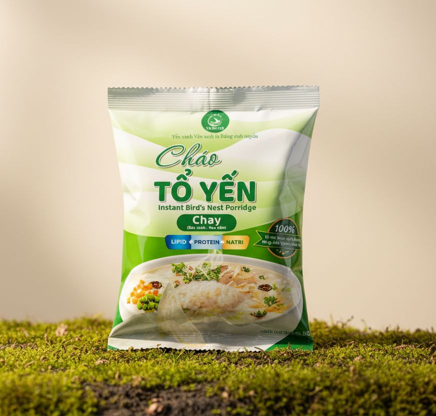 Yến Đảo - Thùng 30 Gói Cháo Yến Chay Chất Lượng Giàu Dinh Dưỡng Ăn Liền Tiện Lợi
