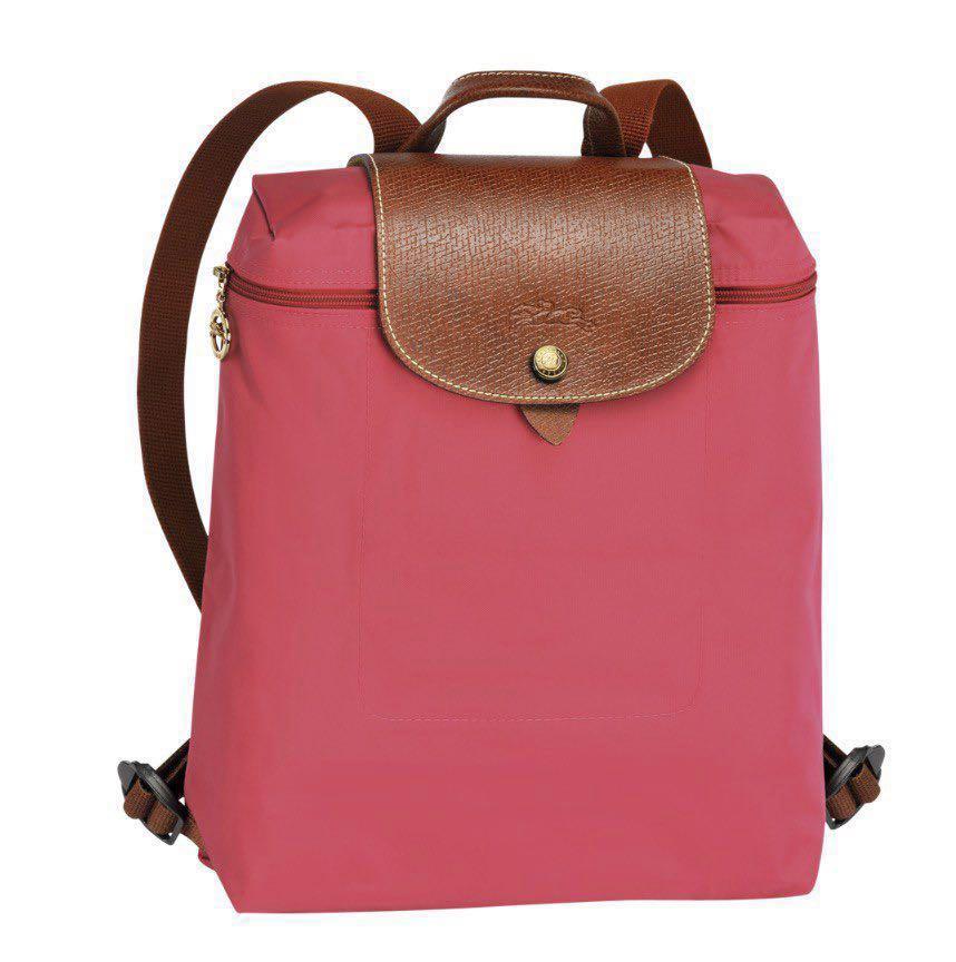 Balo Longchamp Le Pliage Backpack in Fig Màu hồng