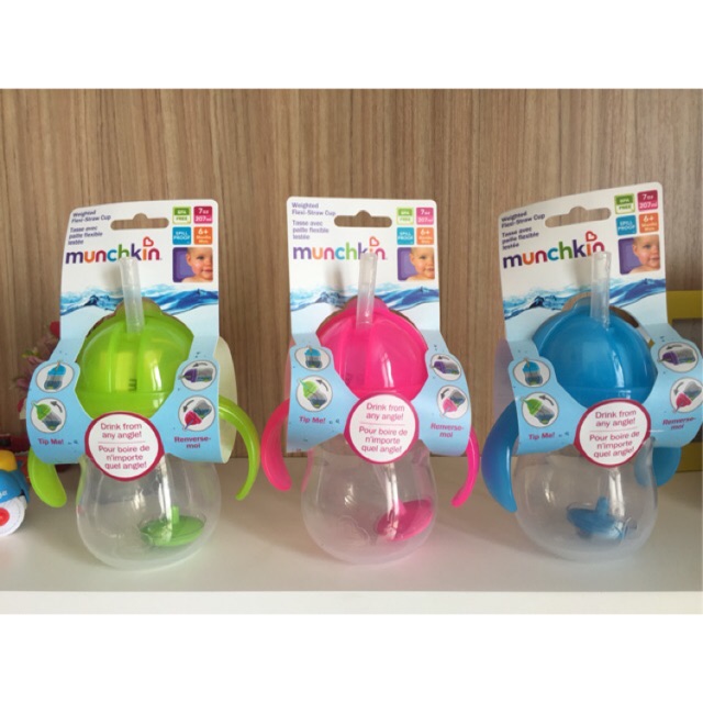 Bình uống nước có ống hút munchkin 200ml