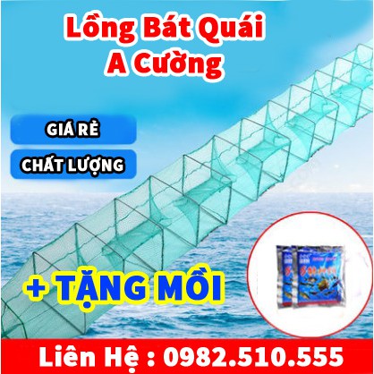 Lồng bát quái Dài 3M đến 8m + Tặng Mồi 1 gói mồi tôm,cua,cá,lươn,trạch
