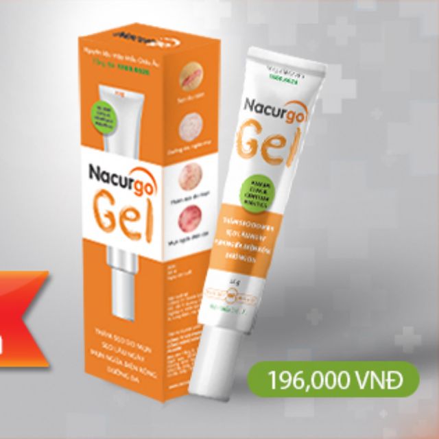 Gel ngừa sẹo Mụn, Thâm sẹo do Mụn và Mụn ngừa diện rộng - Nacurgo Gel