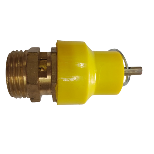 Van an toàn máy nén khí, van khè máy bơm hơi/ van xả khí đồng ren ngoài 21mm