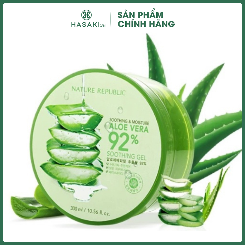 Gel Dưỡng Ẩm Nature Republic Chiết Xuất Lô Hội 300ml Hasaki Sản phẩm chính hãng