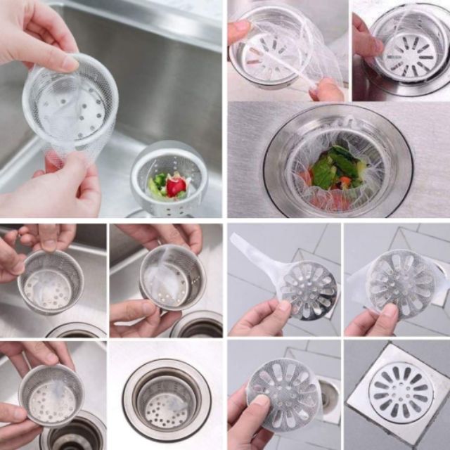 Combo 100 Túi Lọc Rác Siêu Tiện Dụng Cho Bồn Rửa Chén