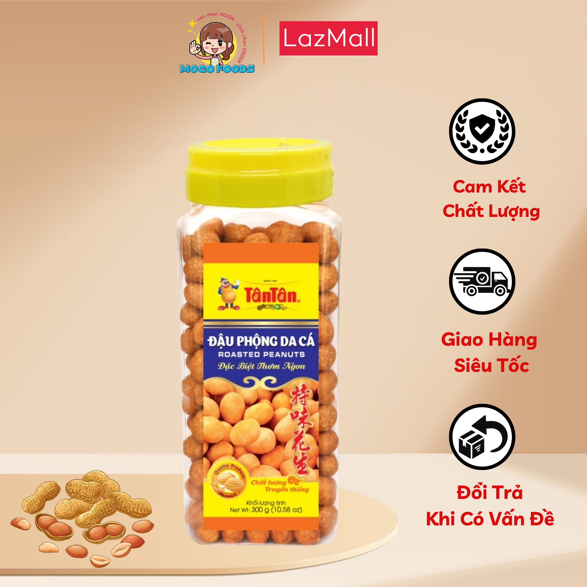 Đậu phộng da cá tân tân hủ 300g
