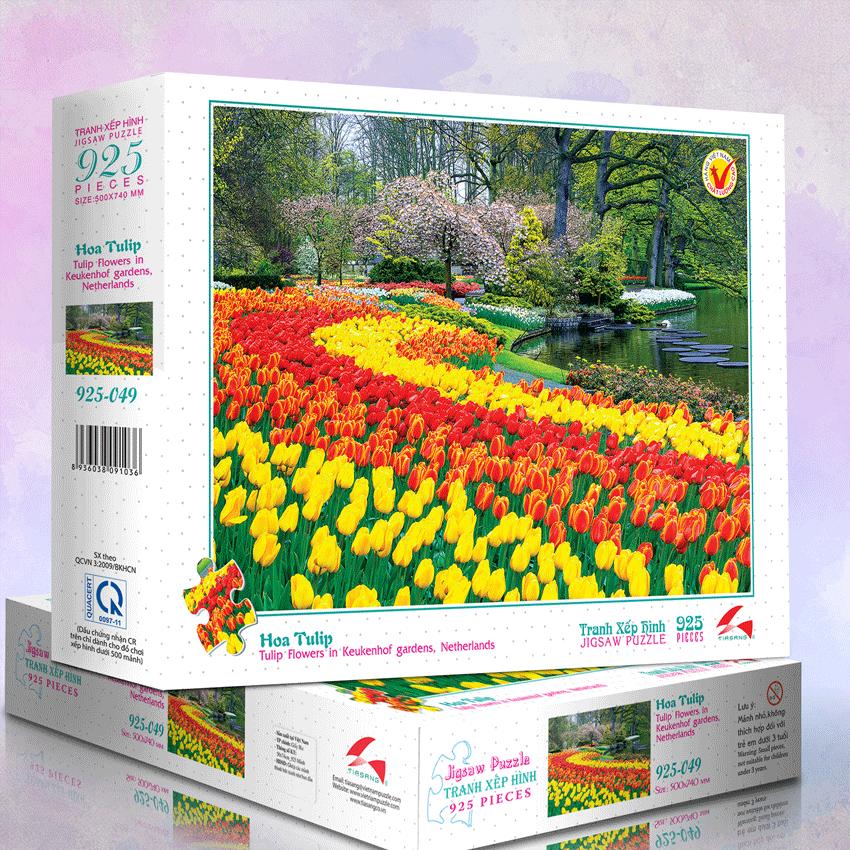 Hoa tulip - tranh xếp hình 925-049
