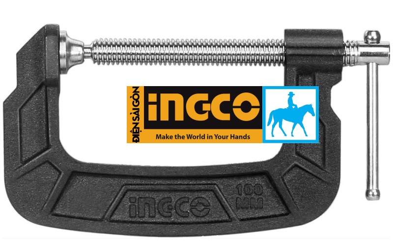 Cảo kẹp chữ c 4inch 100mm ingco hgc0104