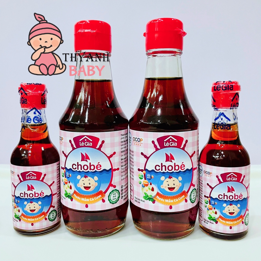 Nước mắm cá cơm lê gia cho bé ăn dặm