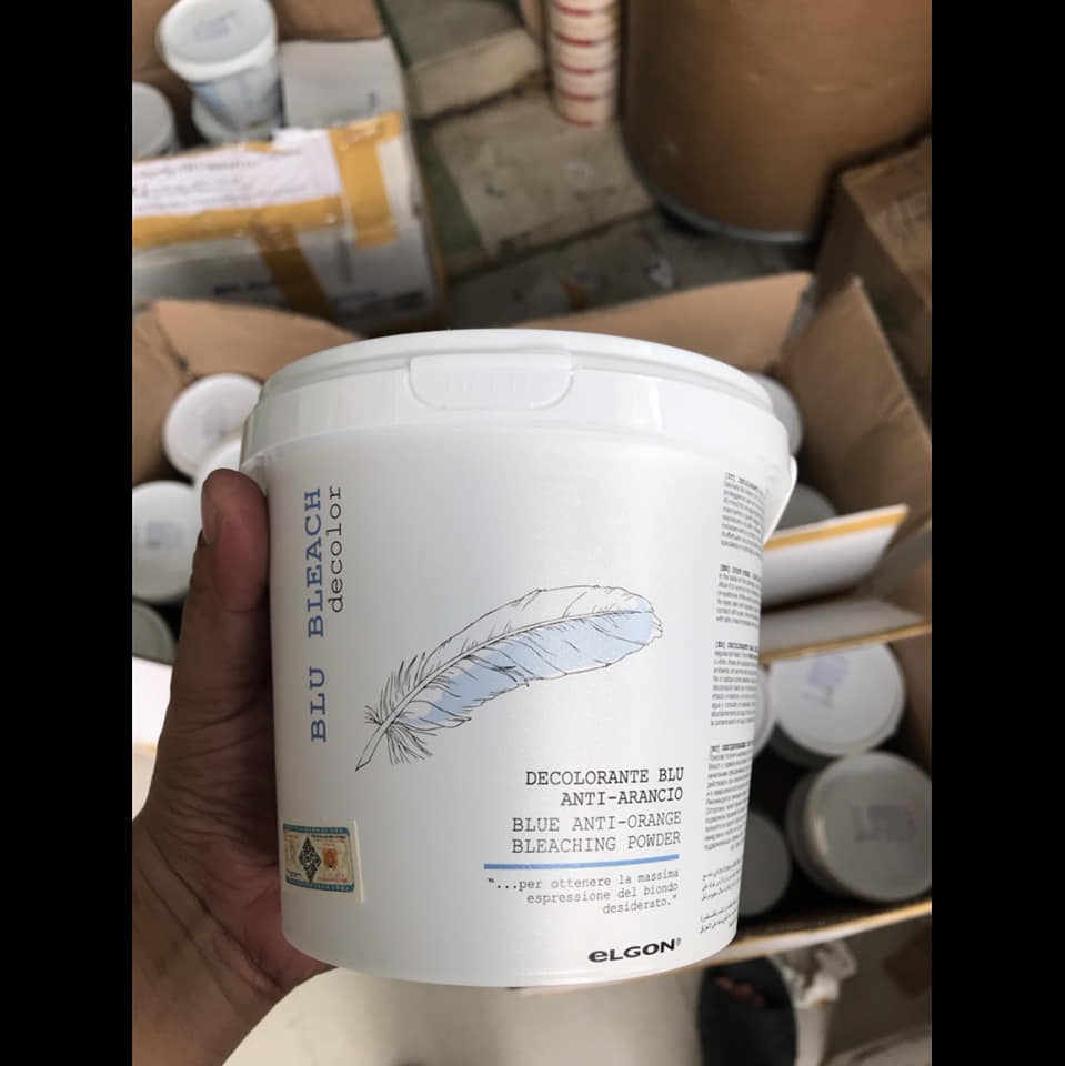 Bột tẩy tóc xanh khử đỏ, cam Egon Blue beach 500ml