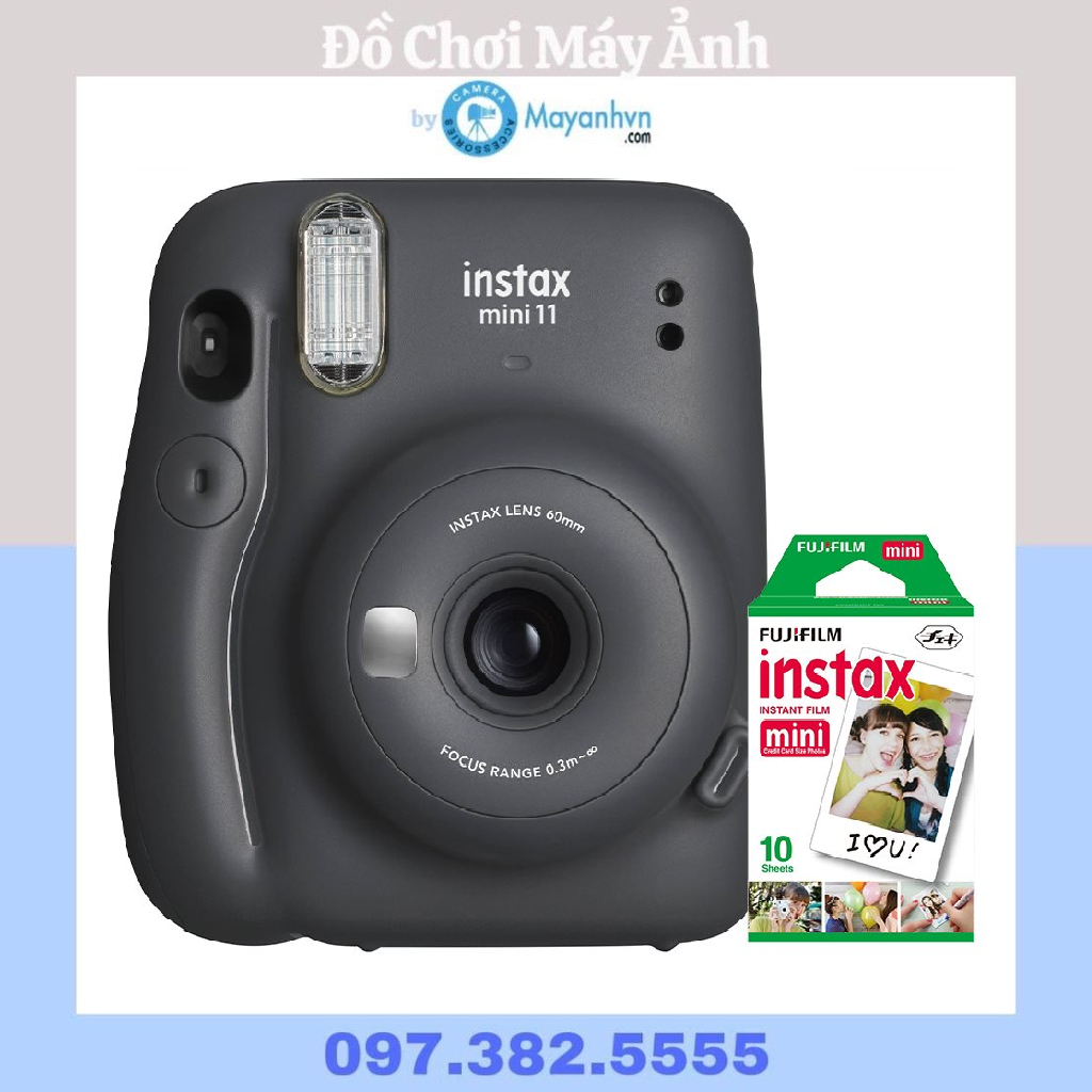 Máy chụp ảnh lấy ngay Fujifilm Instax Mini 11- Chính hãng- Tặng 1 pack film mini