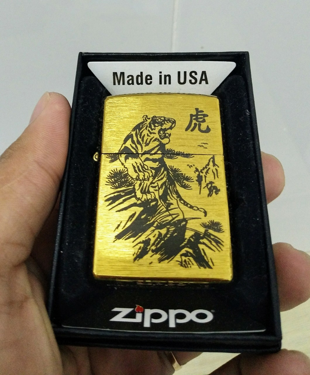 [HCM]Bật Lửa Zippo  Khắc Laze Mãnh Hổ