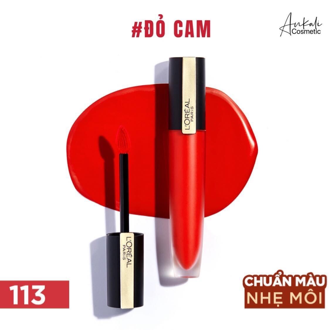 Son Kem Mịn Lì Cao Cấp L'Oreal Rouge Signature Matte Liquid Lipstick 7ml
