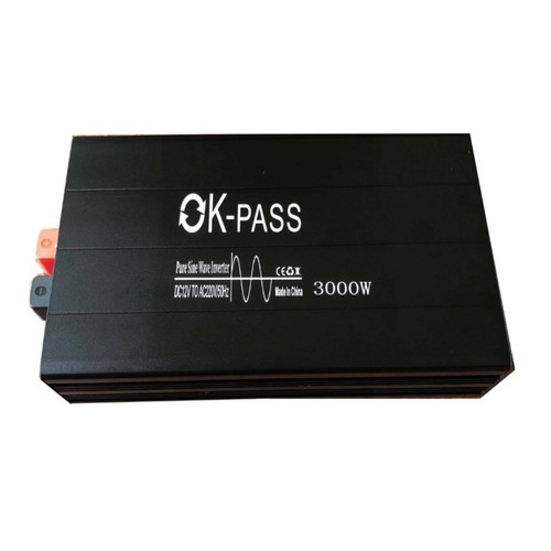 Bộ đổi điện sin chuẩn 3000w 12v sang 220v có màn hình hiển thị - ok pass 12v 3000w