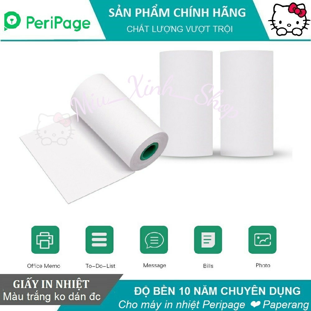 ❤ Chính hãng ❤ Tất cả giấy in nhiệt ❤ KT 57x30mm ❤ cho máy in Peripage A6 A6s poooli L1 L2 L3 paperang p1 p2 p2s