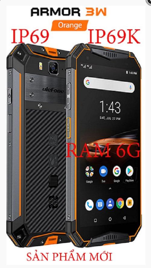 điện thoại ULEFONE ARMOR 3W - SMARTPHONE SIÊU BỀN PIN KHỦNG 10300MAH RAM6GB ROM64GB CPU 8 NHÂN CHIP HELIO P70